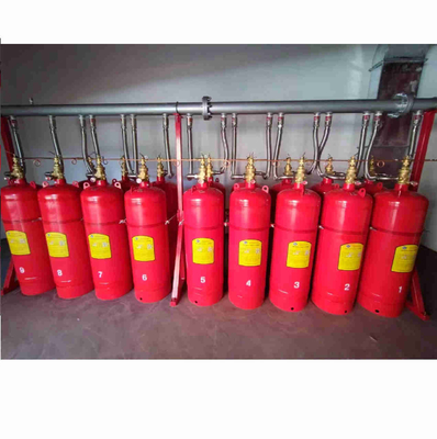 90L FM200 Cylinder Ciśnienie robocze 5,6Mpa Czerwone pojemniki FM200