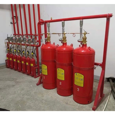 90L FM200 Cylinder Ciśnienie robocze 5,6Mpa Czerwone pojemniki FM200