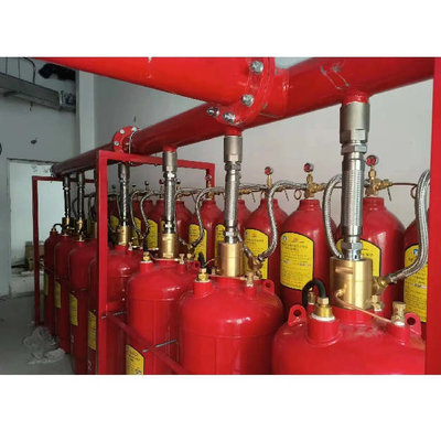 5.6Mpa 120L Typ FM200 System tłumienia pożaru Heptafluoropropan czerwony Kolor
