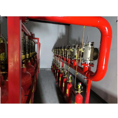 5.6Mpa 120L Typ FM200 System tłumienia pożaru Heptafluoropropan czerwony Kolor