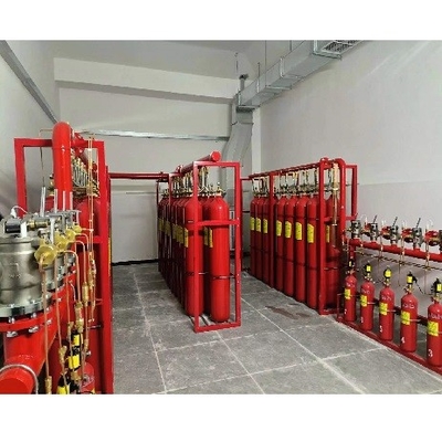 IG100 Czerwony cylinder systemu przeciwpożarowego 15MPa 20MPa ciśnienie robocze