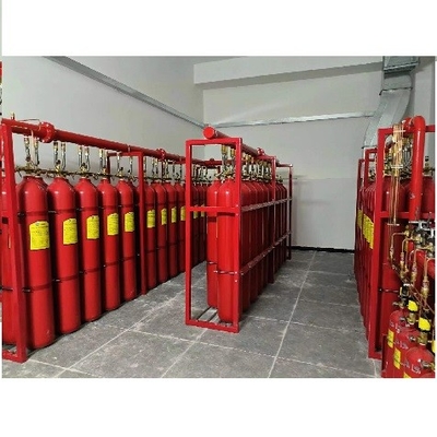 IG100 Czerwony cylinder systemu przeciwpożarowego 15MPa 20MPa ciśnienie robocze