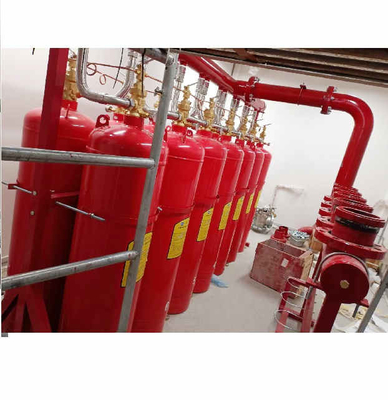 Wysoki poziom bezpieczeństwa Czerwony FM200 Cylinder Heptafluoropropane HFC 227ea System tłumienia gazu