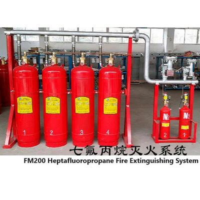 System tłumienia gazu FM200 Cylinder Non Polluting Pipeline Network Typ