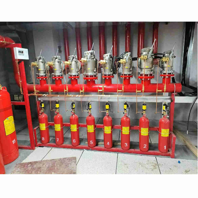 Wysoki poziom bezpieczeństwa HFC-227ea FM200 System przepływu tłokowy System tłumienia gazu System sieci rur
